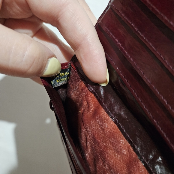 Authentic EEL skin Wallet checkbook cover - Picture 9 of 11